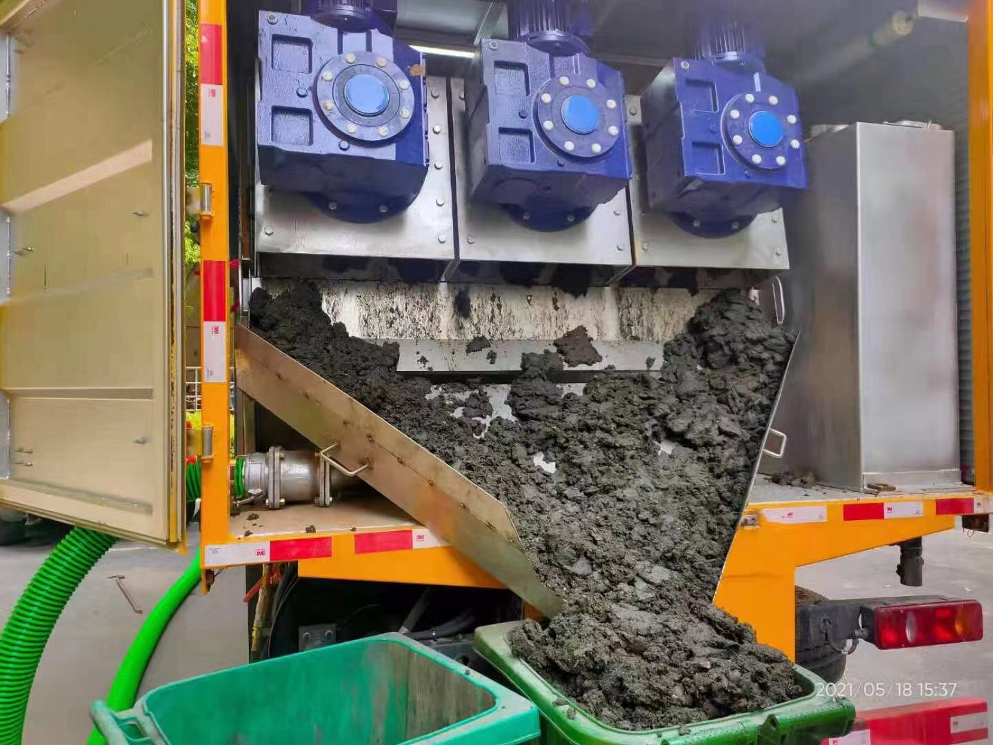 梅河口化粪池清掏城市维护站-泥浆净化干湿分离处理